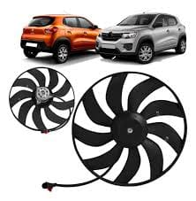 Ventoinha Radiador Para Kwid 1.0 2017 Até 2022 Com Ar