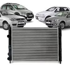 RADIADOR FIAT FIORINO UNO FIRE COM AR 2004 A 2014
